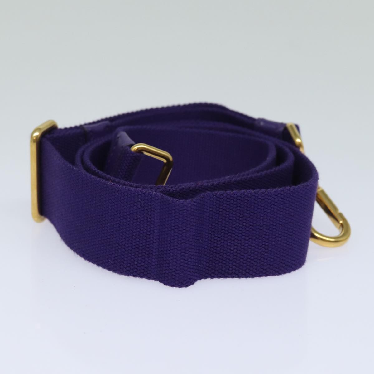 PRADA Shoulder Strap for Canapa Canvas Purple Auth fm3594