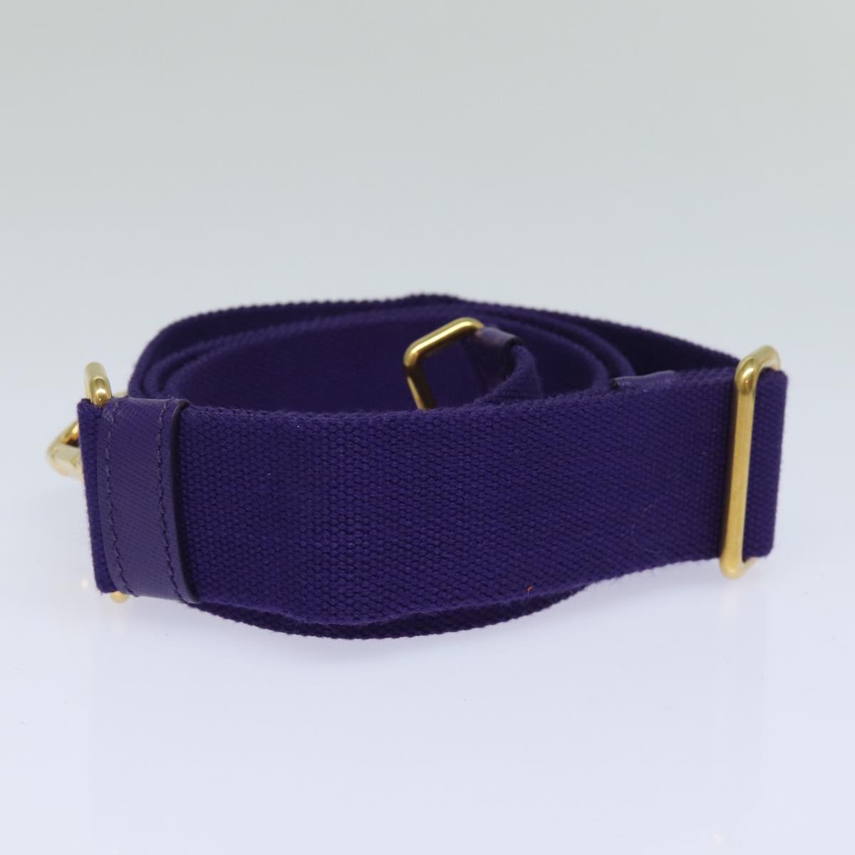 PRADA Shoulder Strap for Canapa Canvas Purple Auth fm3594