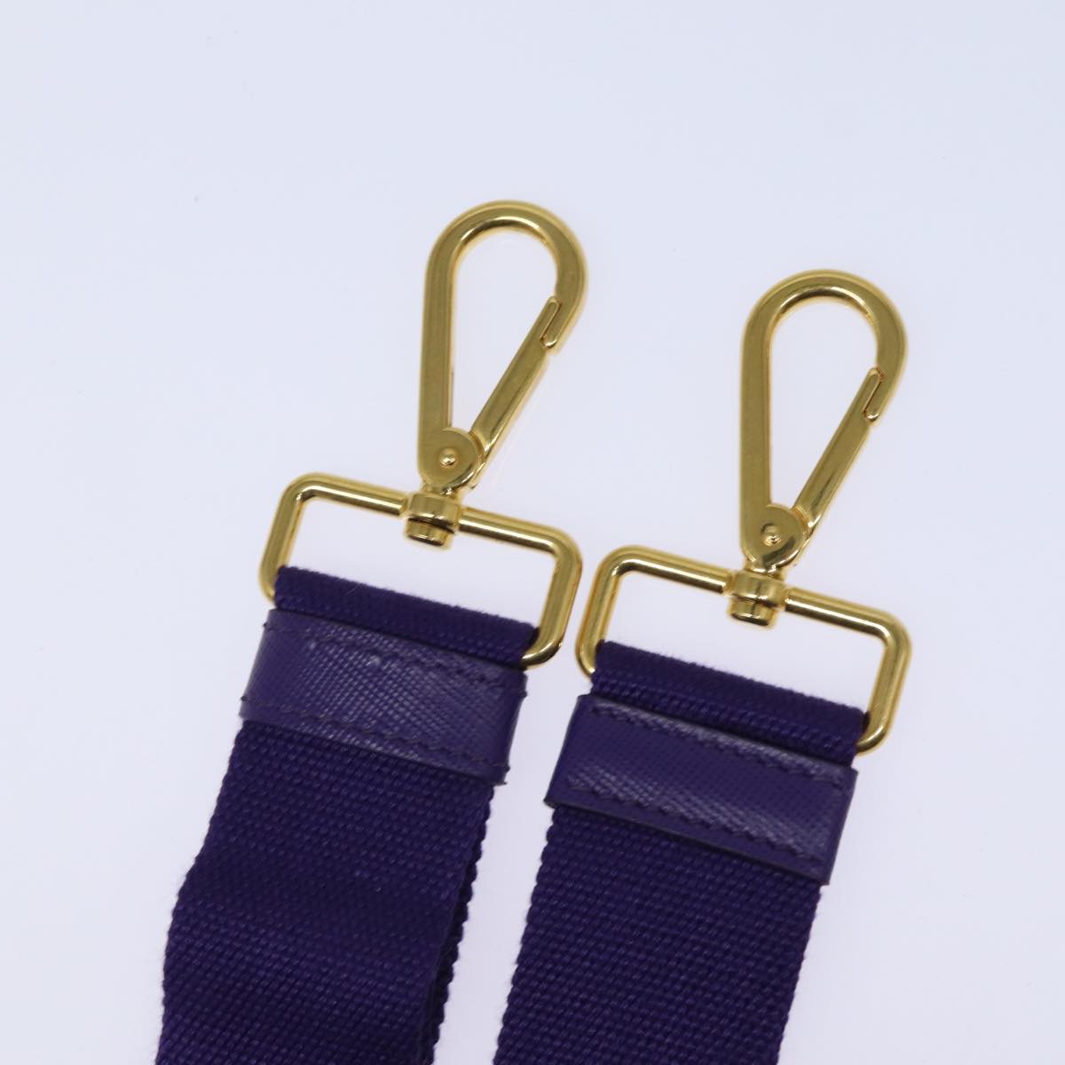 PRADA Shoulder Strap for Canapa Canvas Purple Auth fm3594