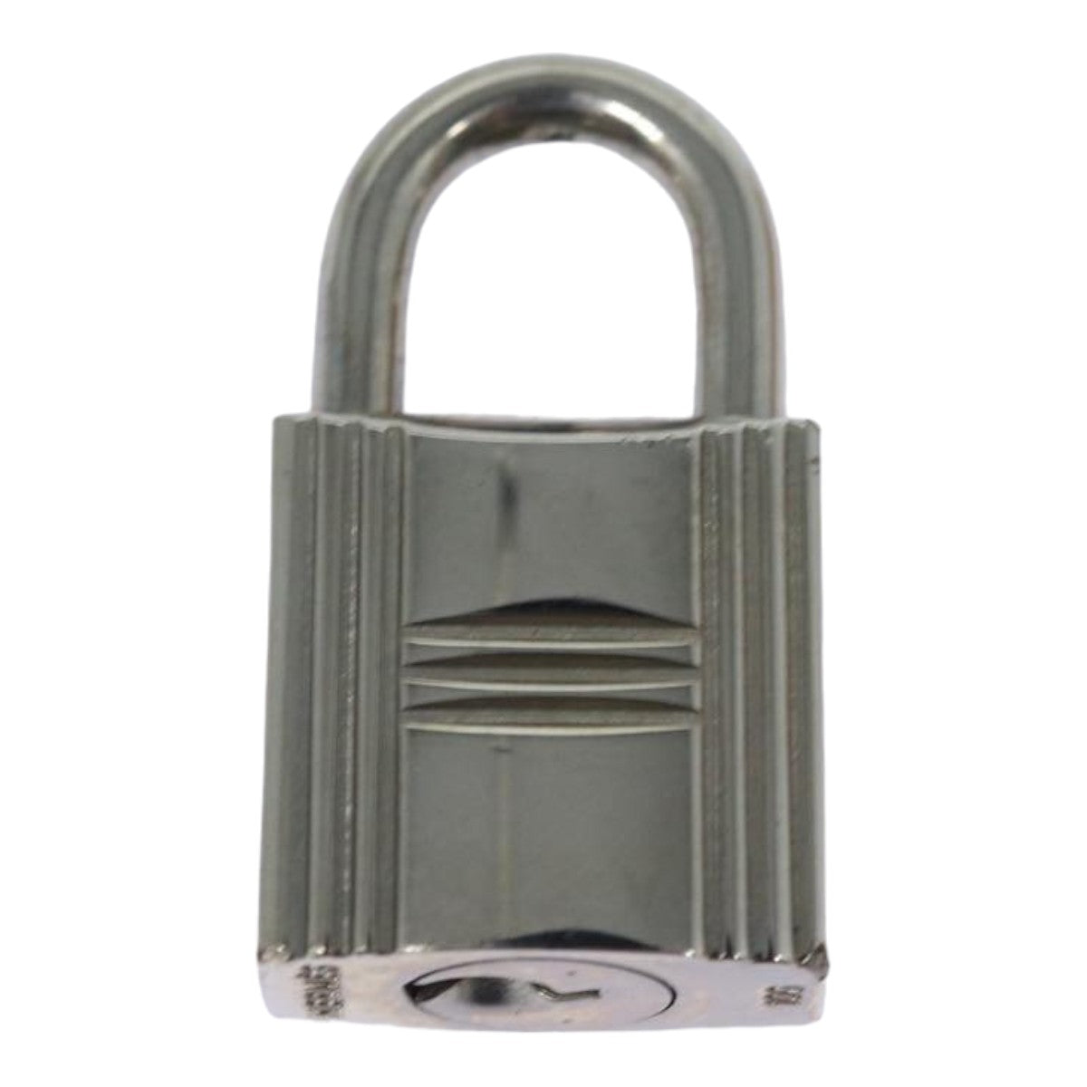 HERMES Cadena Padlock metal Silver Auth fm3604