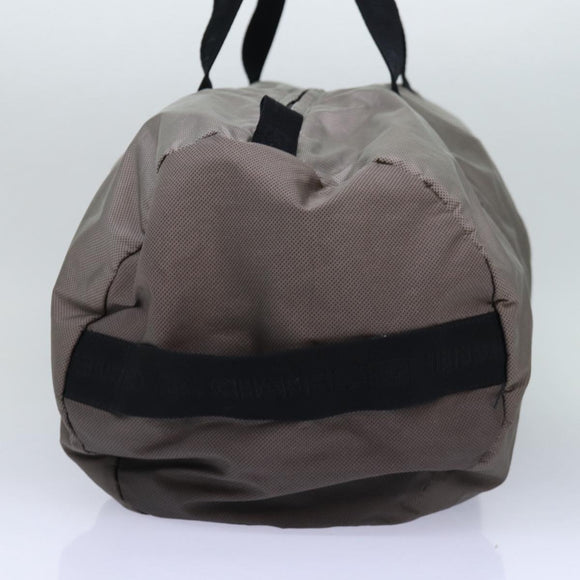 CHANEL Sports Line Boston Bag Nylon Black Gray CC Auth fm3627