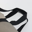 CHANEL Sports Line Boston Bag Nylon Black Gray CC Auth fm3627-8