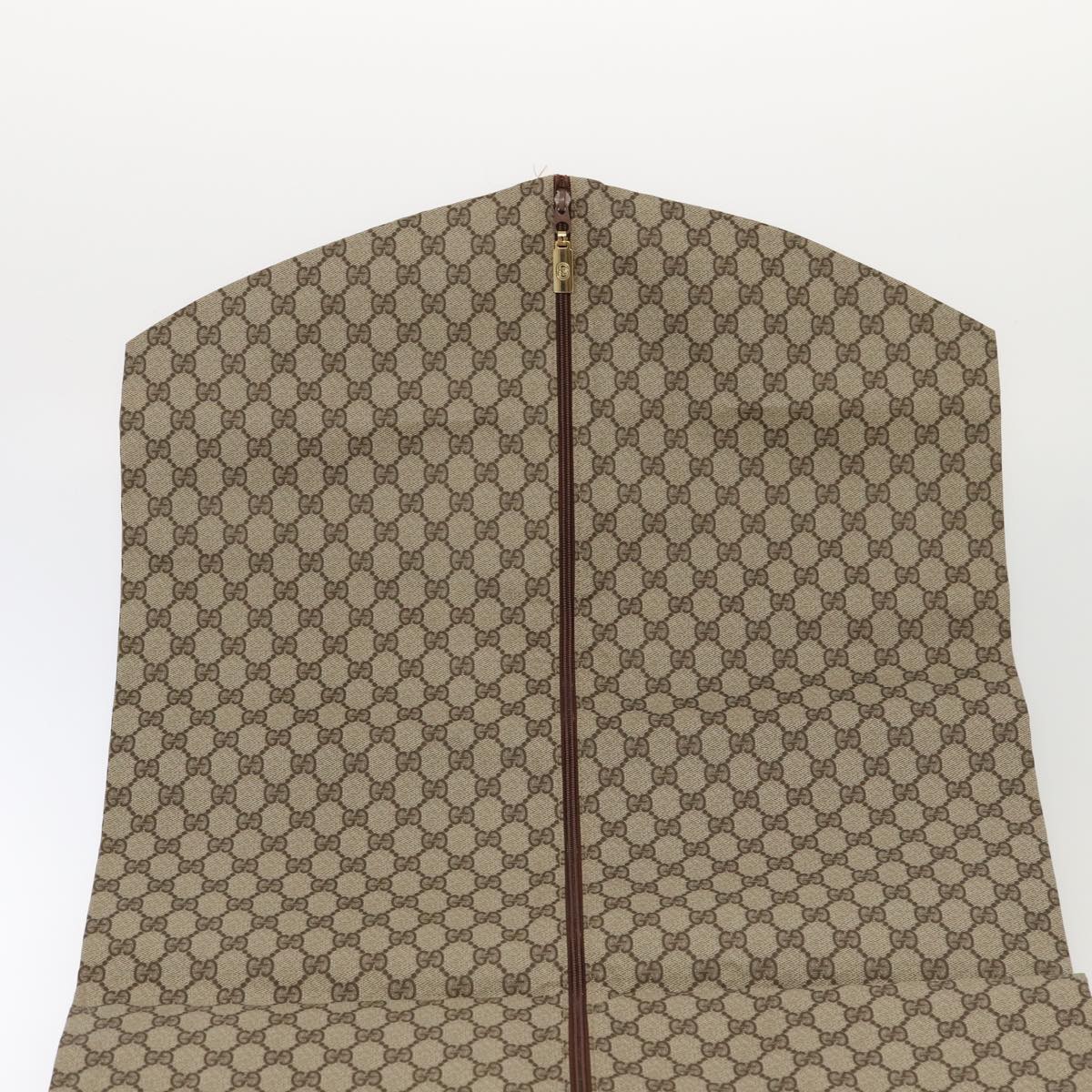 GUCCI GG Canvas Web Sherry Line Garment Cover Coated Canvas Beige Auth fm3630