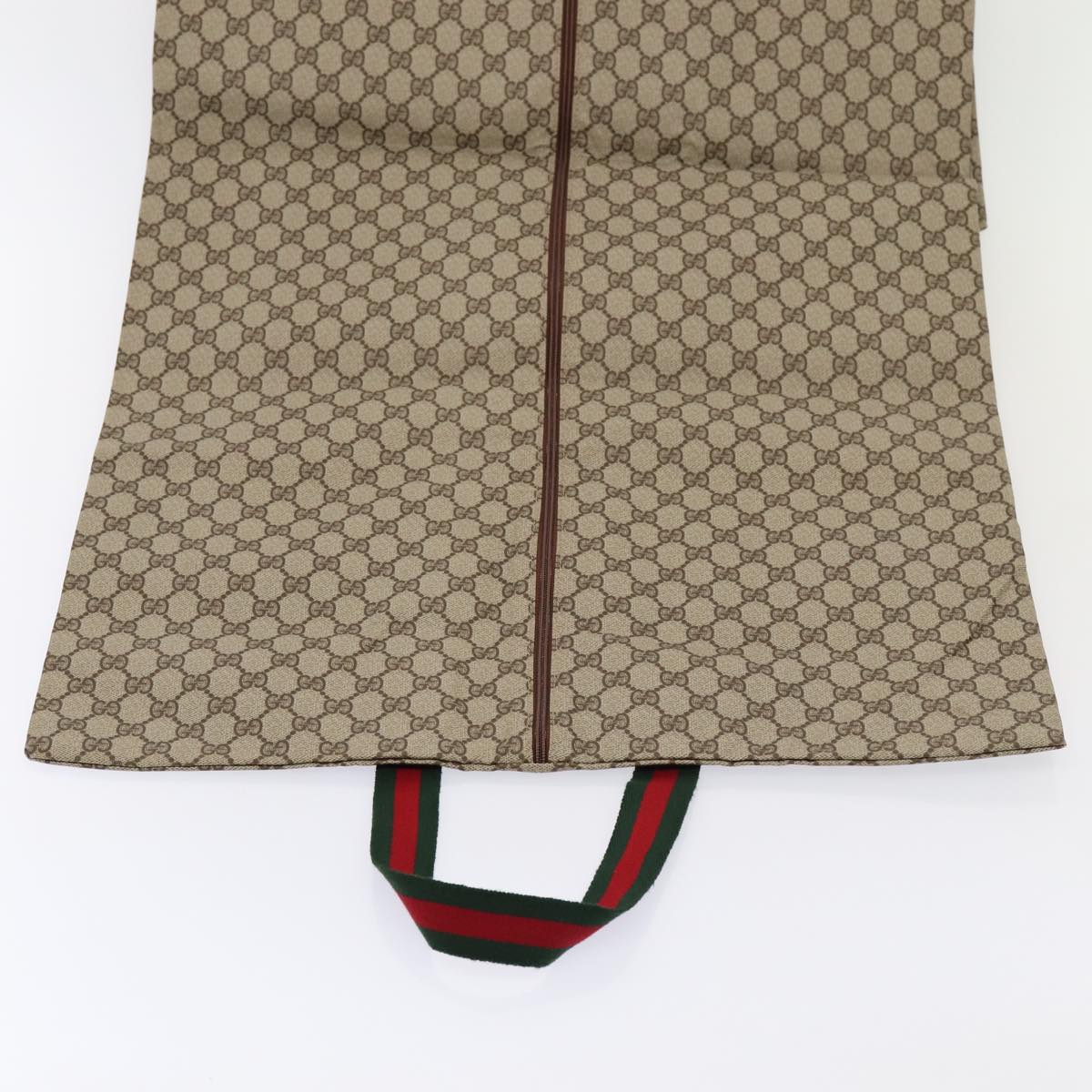 GUCCI GG Canvas Web Sherry Line Garment Cover Coated Canvas Beige Auth fm3630