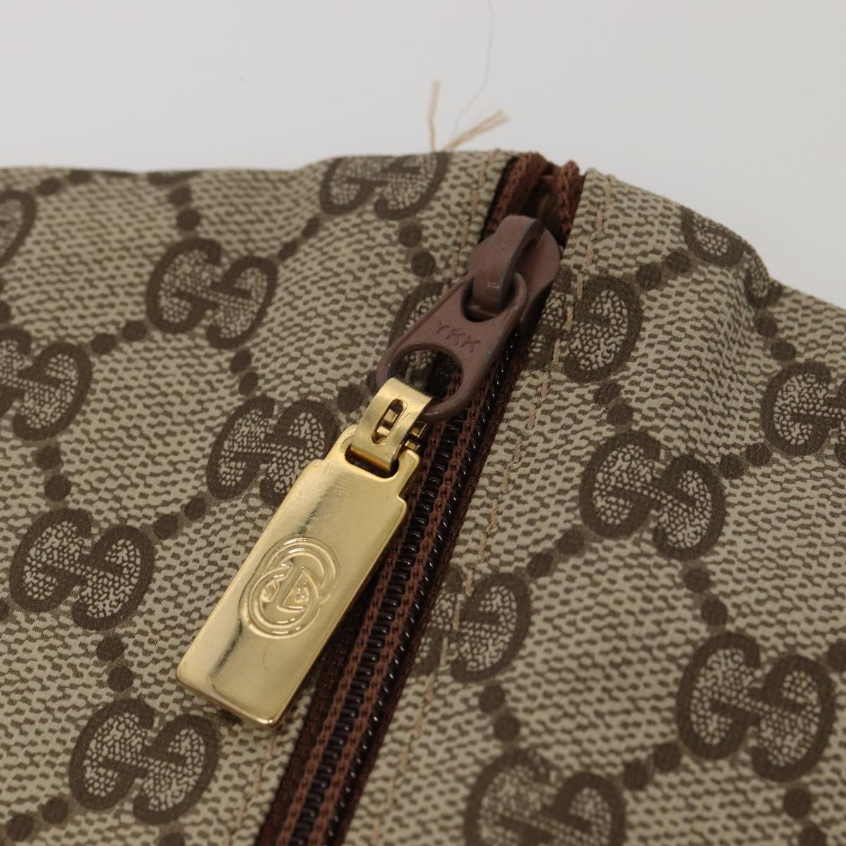 GUCCI GG Canvas Web Sherry Line Garment Cover Coated Canvas Beige Auth fm3630