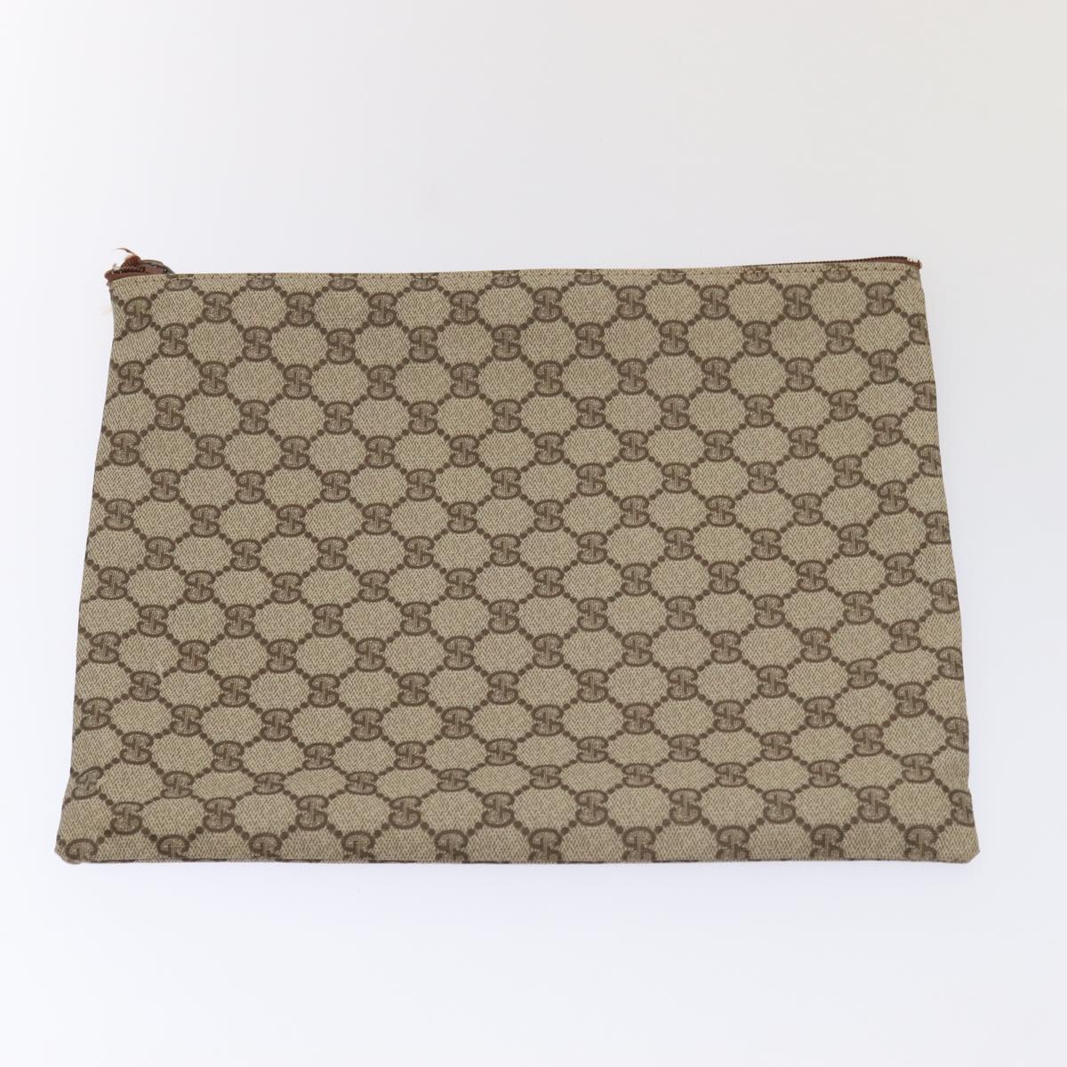 GUCCI GG Canvas Web Sherry Line Garment Cover Coated Canvas Beige Auth fm3630