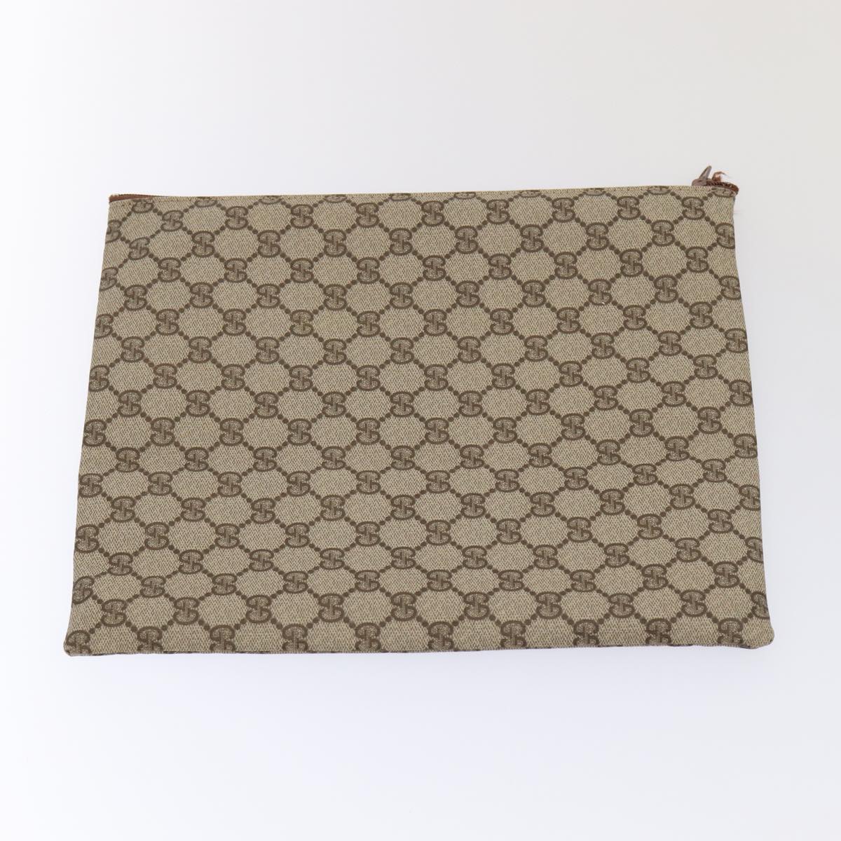 GUCCI GG Canvas Web Sherry Line Garment Cover Coated Canvas Beige Auth fm3630