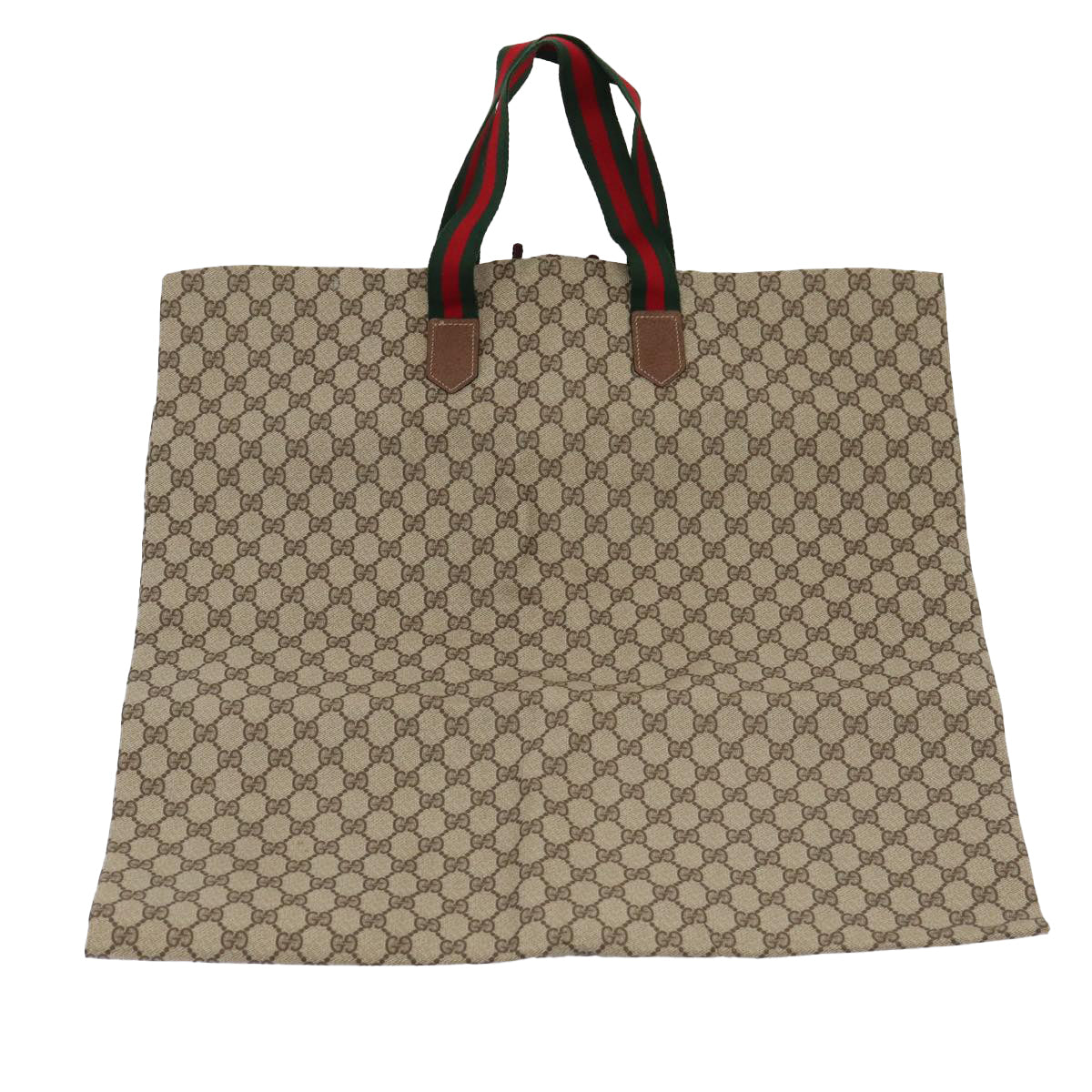 GUCCI GG Canvas Web Sherry Line Garment Cover Coated Canvas Beige Auth fm3630 - 0