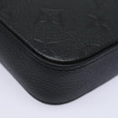 LOUIS VUITTON Empreinte Pochette Felice Chain Wallet Black M64064 Auth fm3634SM-16