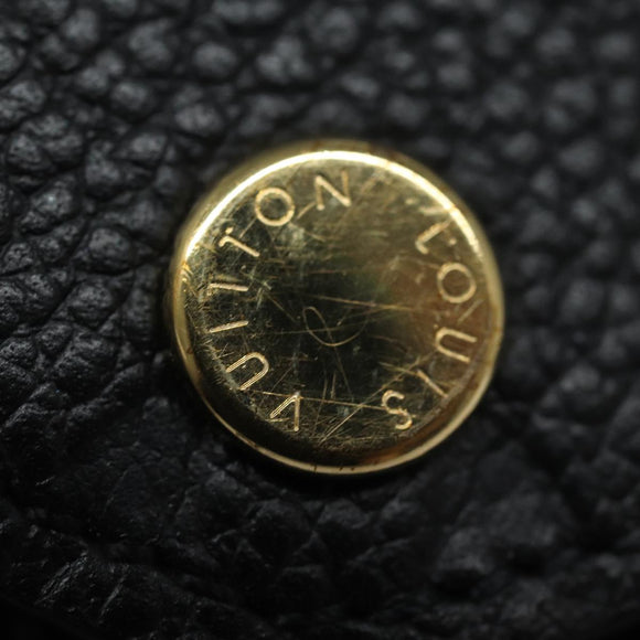 LOUIS VUITTON Empreinte Pochette Felice Chain Wallet Black M64064 Auth fm3634SM