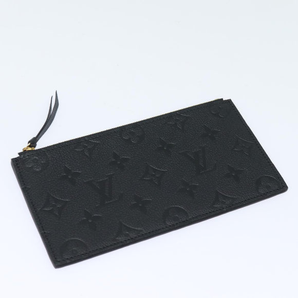 LOUIS VUITTON Empreinte Pochette Felice Chain Wallet Black M64064 Auth fm3634SM