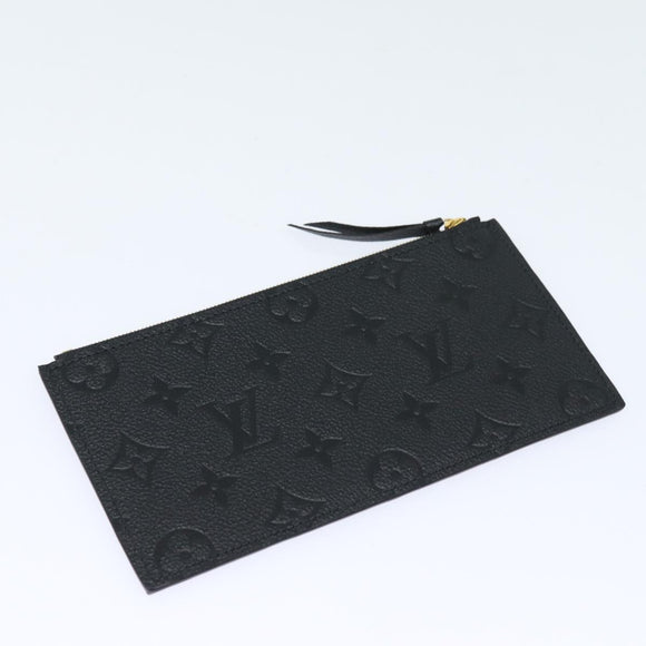LOUIS VUITTON Empreinte Pochette Felice Chain Wallet Black M64064 Auth fm3634SM