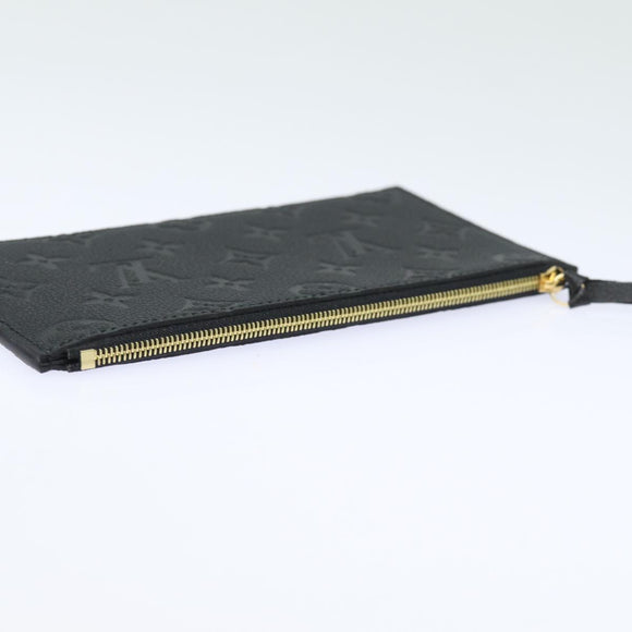 LOUIS VUITTON Empreinte Pochette Felice Chain Wallet Black M64064 Auth fm3634SM