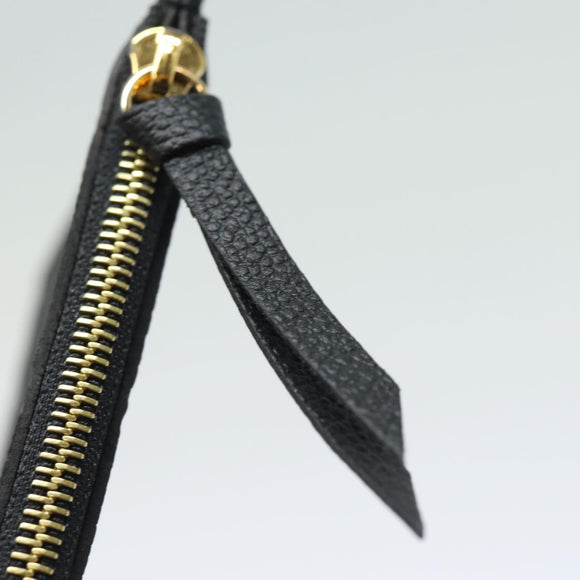 LOUIS VUITTON Empreinte Pochette Felice Chain Wallet Black M64064 Auth fm3634SM