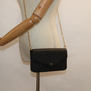 LOUIS VUITTON Empreinte Pochette Felice Chain Wallet Black M64064 Auth fm3634SM-32