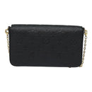 LOUIS VUITTON Empreinte Pochette Felice Chain Wallet Black M64064 Auth fm3634SM-2