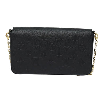 LOUIS VUITTON Empreinte Pochette Felice Chain Wallet Black M64064 Auth fm3634SM - 0
