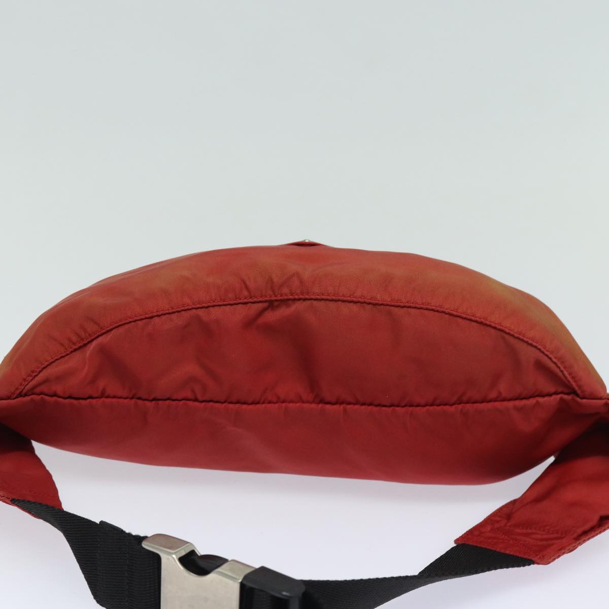 PRADA Waist bag Nylon Red Auth fm3648