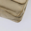 FENDI Canvas Shoulder Bag Beige Auth fm3657-8