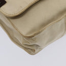 FENDI Canvas Shoulder Bag Beige Auth fm3657-5