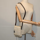FENDI Canvas Shoulder Bag Beige Auth fm3657-24