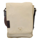 FENDI Canvas Shoulder Bag Beige Auth fm3657-13