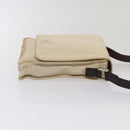 FENDI Canvas Shoulder Bag Beige Auth fm3657-14