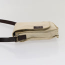 FENDI Canvas Shoulder Bag Beige Auth fm3657-3