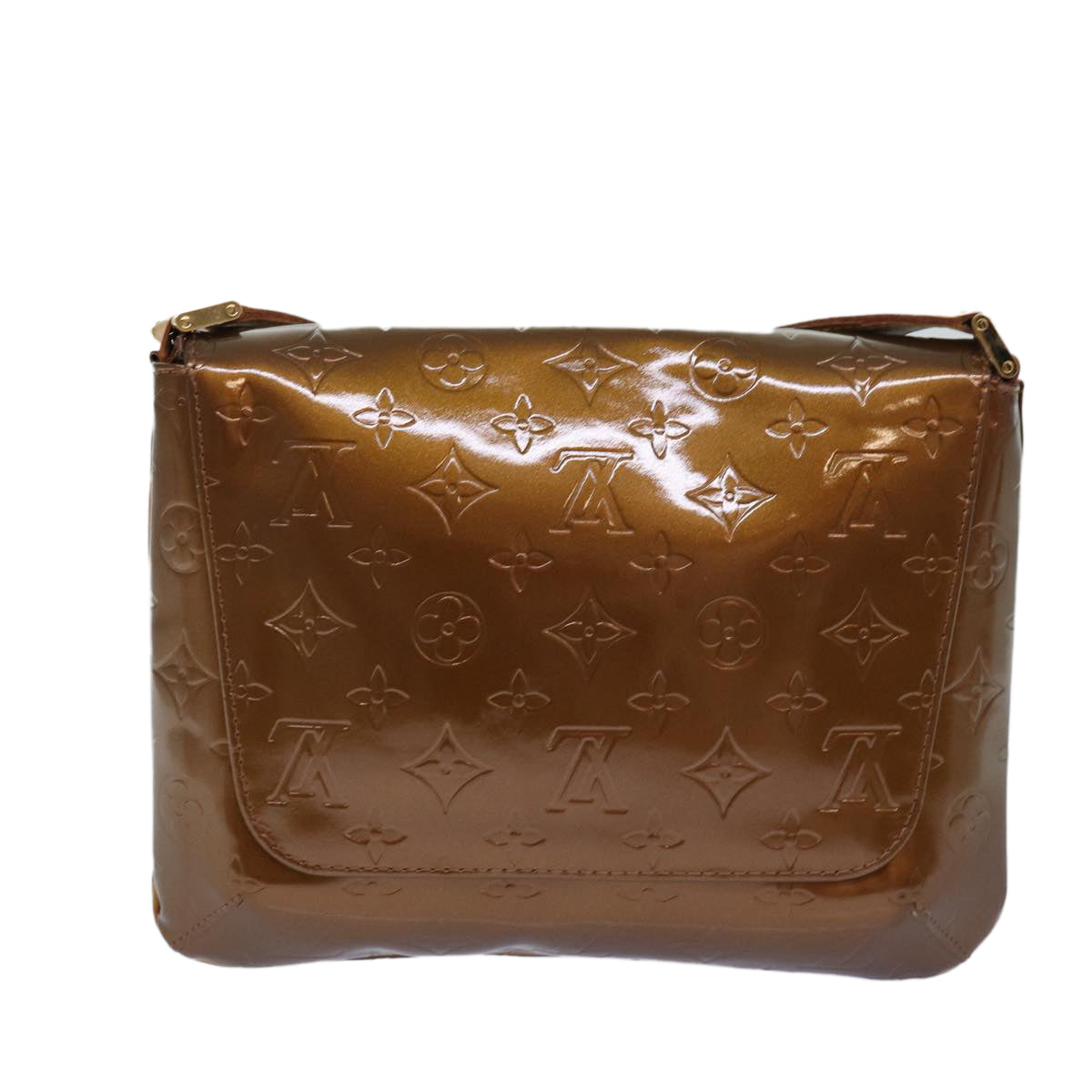 LOUIS VUITTON Monogram Vernis Thompson Street Bag Bronze M91124 LV Auth fm3708 - 0