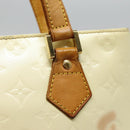 LOUIS VUITTON Monogram Vernis Houston Hand Bag Perle M91342 LV Auth fm3737-10