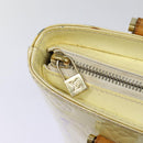 LOUIS VUITTON Monogram Vernis Houston Hand Bag Perle M91342 LV Auth fm3737-17