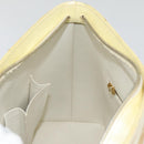 LOUIS VUITTON Monogram Vernis Houston Hand Bag Perle M91342 LV Auth fm3737-19