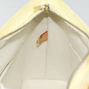 LOUIS VUITTON Monogram Vernis Houston Hand Bag Perle M91342 LV Auth fm3737-20