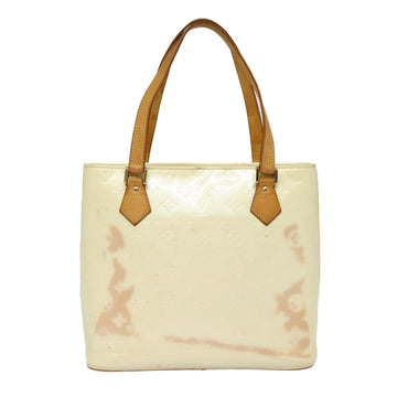 LOUIS VUITTON Monogram Vernis Houston Hand Bag Perle M91342 LV Auth fm3737 - 0