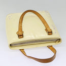 LOUIS VUITTON Monogram Vernis Houston Hand Bag Perle M91342 LV Auth fm3737-6