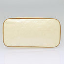 LOUIS VUITTON Monogram Vernis Houston Hand Bag Perle M91342 LV Auth fm3737-5