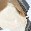 FENDI Zucca Canvas Pouch Brown Black Silver Auth fm3759-16