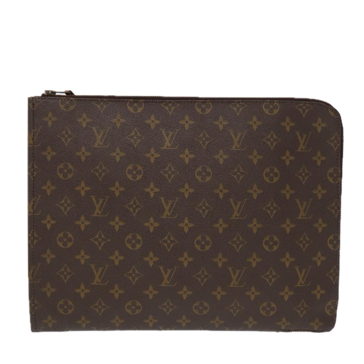 LOUIS VUITTON Monogram Posh Documents Clutch Bag M53456 LV Auth fm3774 - 0