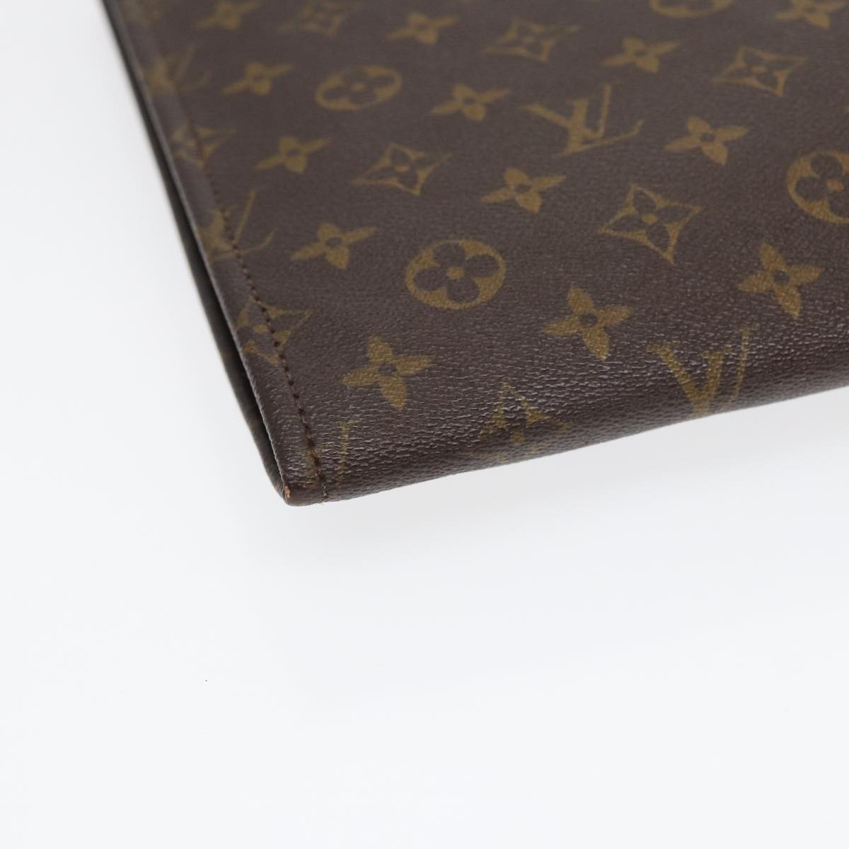 LOUIS VUITTON Monogram Posh Documents Clutch Bag M53456 LV Auth fm3774