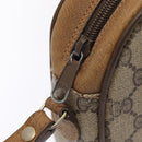 GUCCI GG Supreme Web Sherry Line Clutch Bag PVC Beige Red 89 01 034 Auth fm3793-10