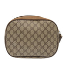 GUCCI GG Supreme Web Sherry Line Clutch Bag PVC Beige Red 89 01 034 Auth fm3793-2