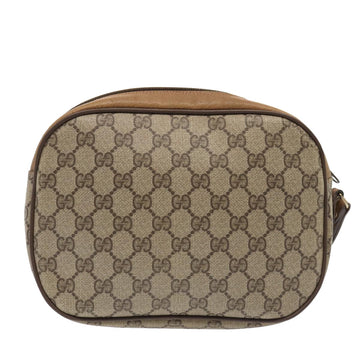 GUCCI GG Supreme Web Sherry Line Clutch Bag PVC Beige Red 89 01 034 Auth fm3793 - 0