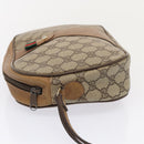 GUCCI GG Supreme Web Sherry Line Clutch Bag PVC Beige Rot 89 01 034 Auth fm3793-4
