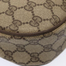 GUCCI GG Supreme Web Sherry Line Clutch Bag PVC Beige Rot 89 01 034 Auth fm3793-14