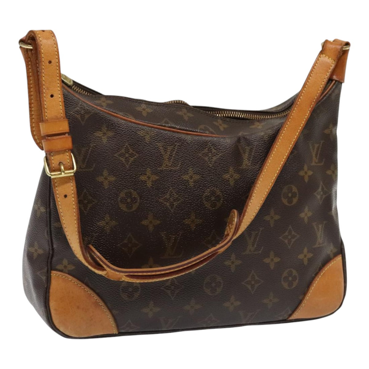 LOUIS VUITTON Monogram Boulogne 30 Shoulder Bag M51265 LV Auth fm3807