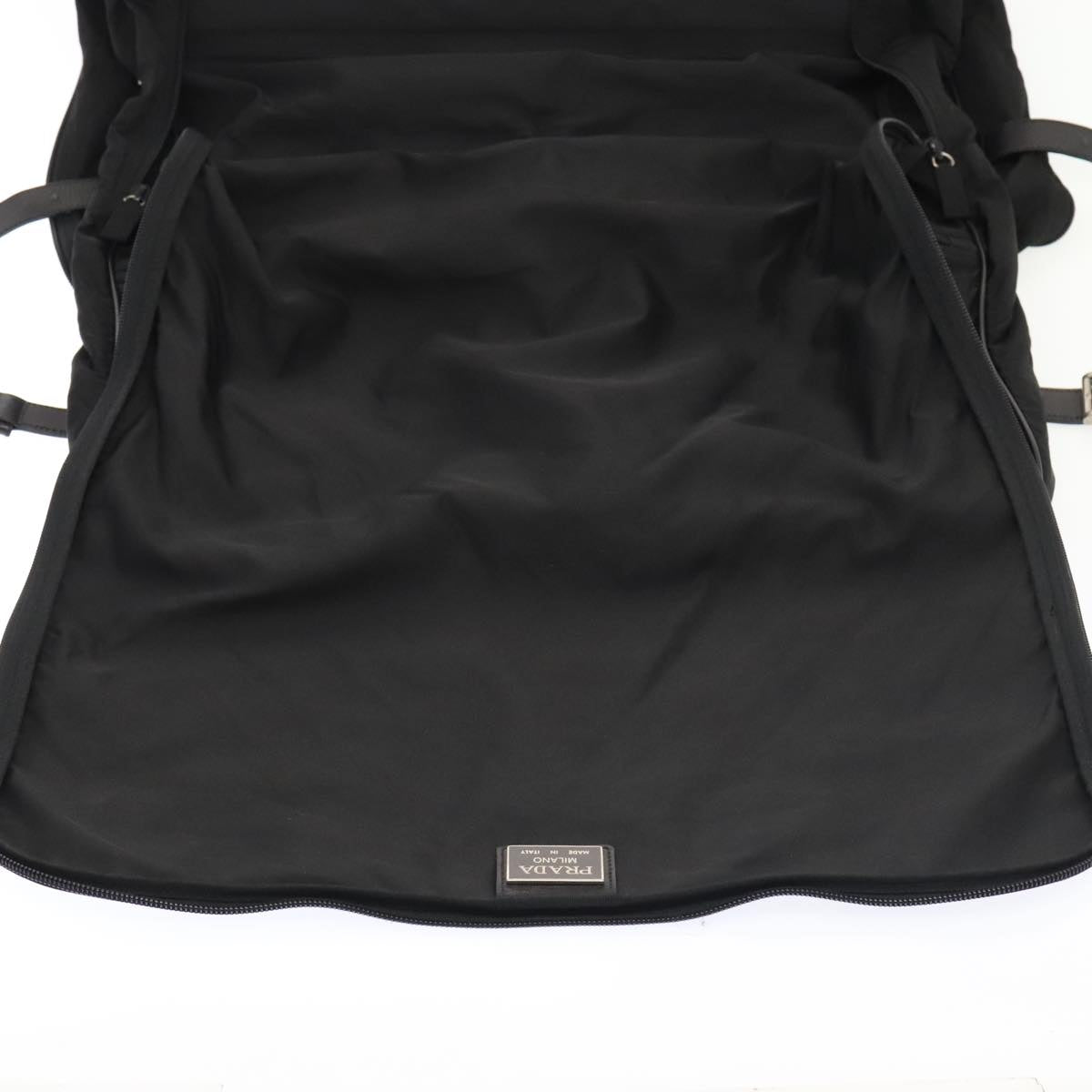 PRADA Garment Cover Nylon Black Auth fm3847