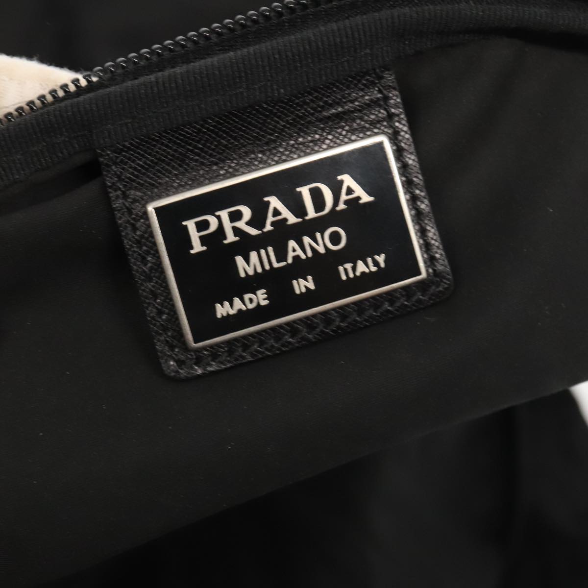 PRADA Garment Cover Nylon Black Auth fm3847