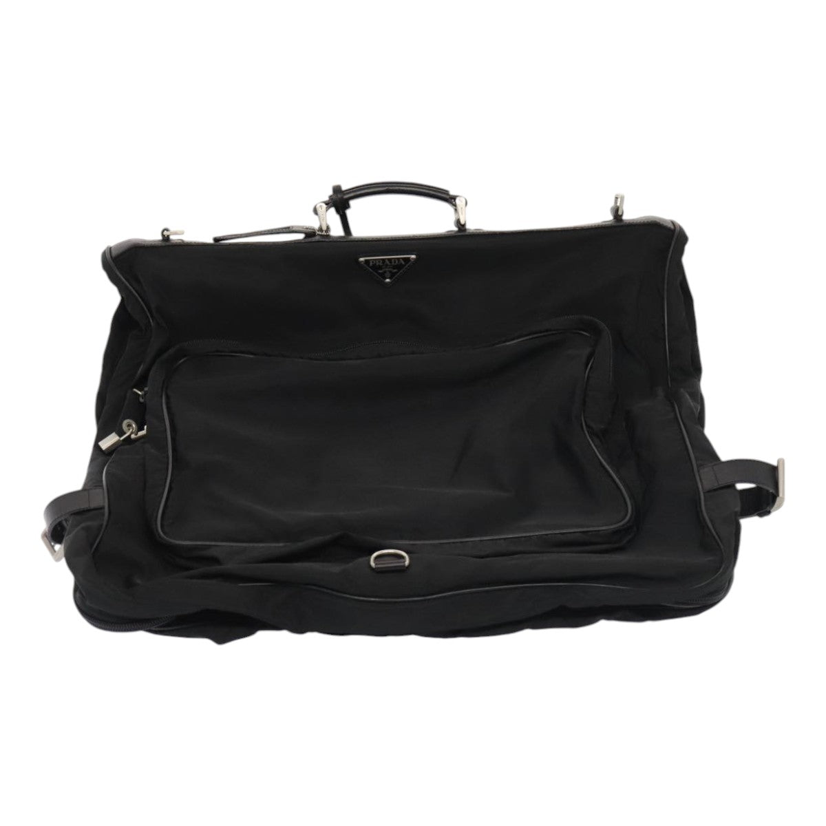 PRADA Garment Cover Nylon Black Auth fm3847