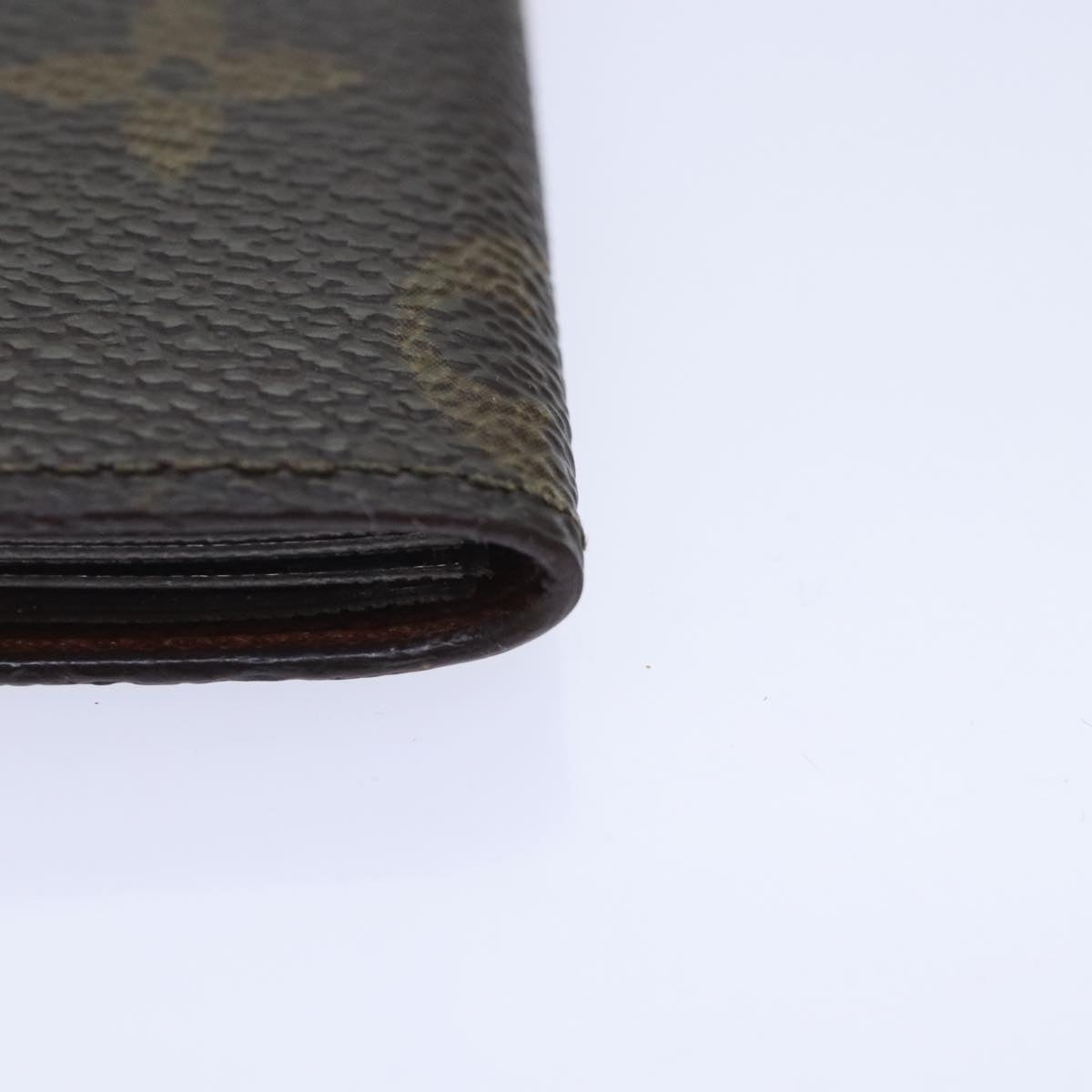 LOUIS VUITTON Monogram Porte Cartes Credit Pression Case M60937 LV Auth fm3852