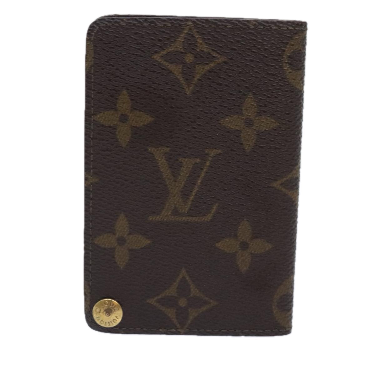 LOUIS VUITTON Monogram Porte Cartes Credit Pression Case M60937 LV Auth fm3852 - 0